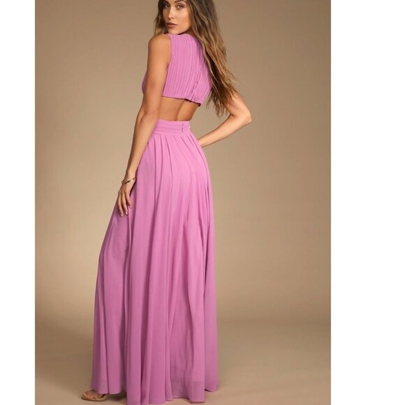 Vivid Imagination Lilac Cutout Maxi Dress Size XS New NWOT - Picture 2 of 7